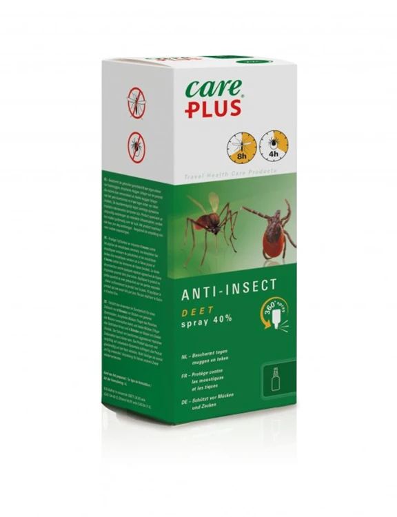 Care Plus Anti-Insect - Deet Spray 40%, 200Ml (Nl/Fr/De) - Afbeelding 2