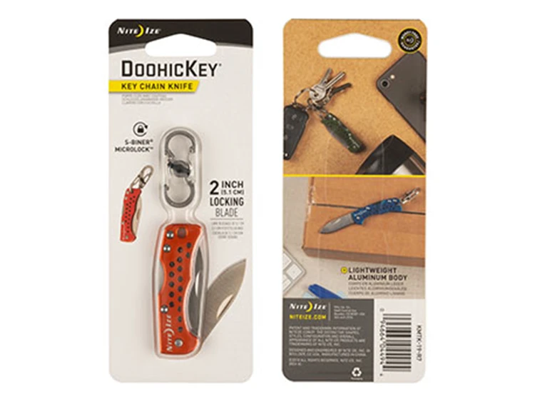 Nite Ize Nite Ize Doohickey Key Chain Knife Orange Multitool