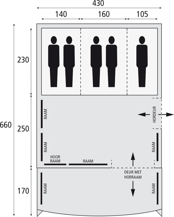 Safarica Pacific Reef 430 Tc Familietent - Afbeelding 2