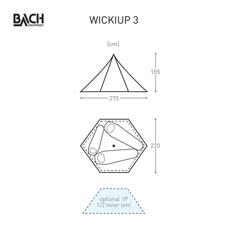 Bach Wickiup 3 Tipitent - Afbeelding 2