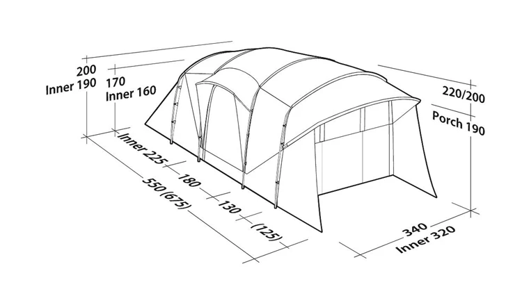 Robens Eagle Rock Tc 6+2Xp Familietent - Afbeelding 3