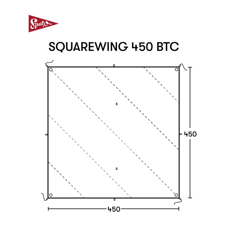 Spatz Tarp Squarewing 450 Btc Tarp - Afbeelding 5