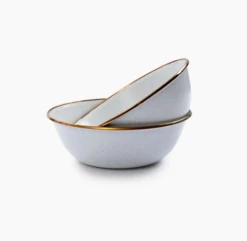 Barebones Bowl/Enamel/Set 2 Pcs Servies
